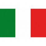 Bandiera Italia di cortesia 20x30